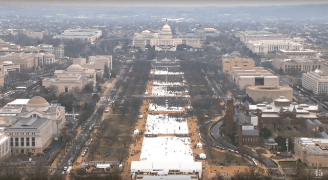 Aerial view of National Mall in Washington, D.C.